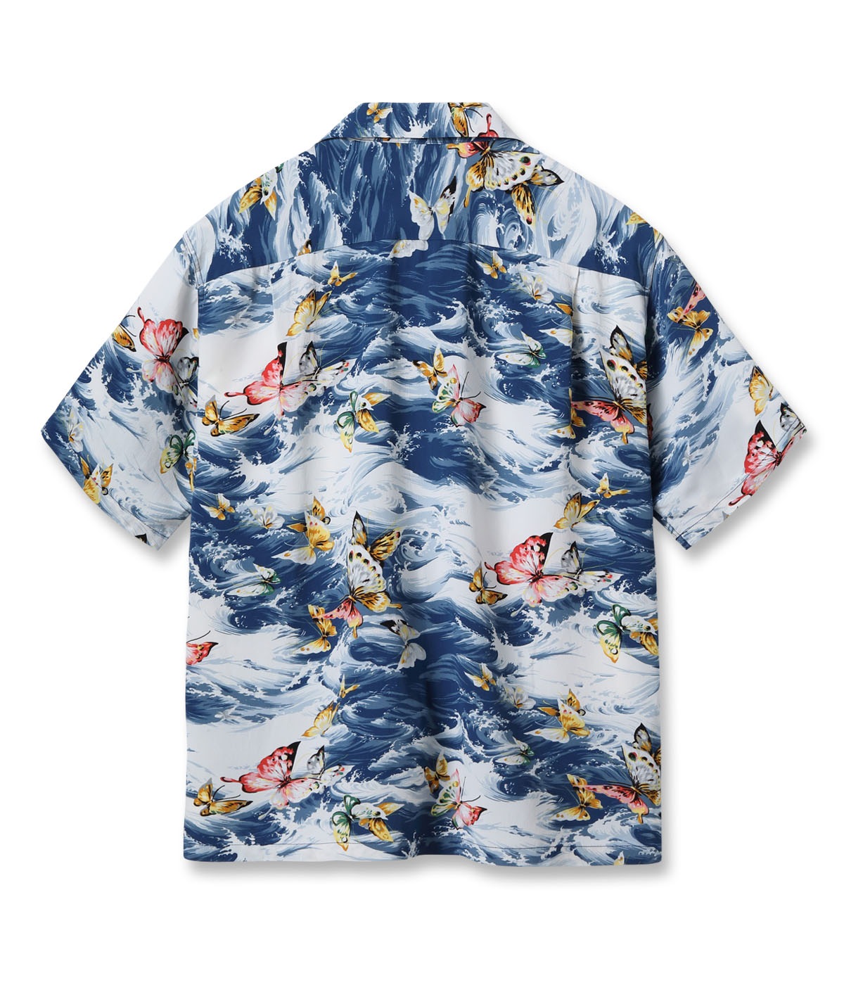 Lot No. SS39627 / RAYON HAWAIIAN SHIRT ��BUTTERFLY SPLASH��