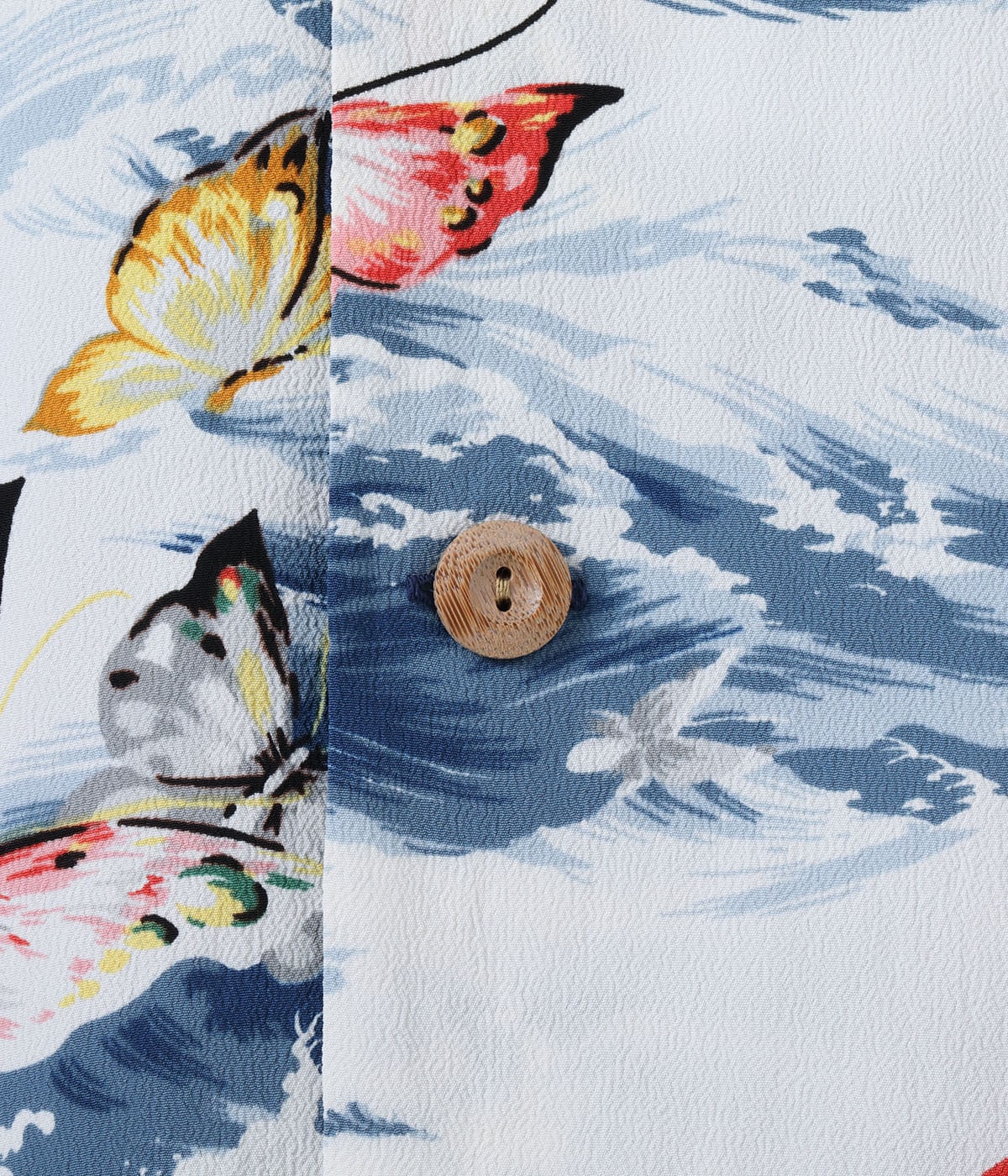 Lot No. SS39627 / RAYON HAWAIIAN SHIRT ��BUTTERFLY SPLASH��