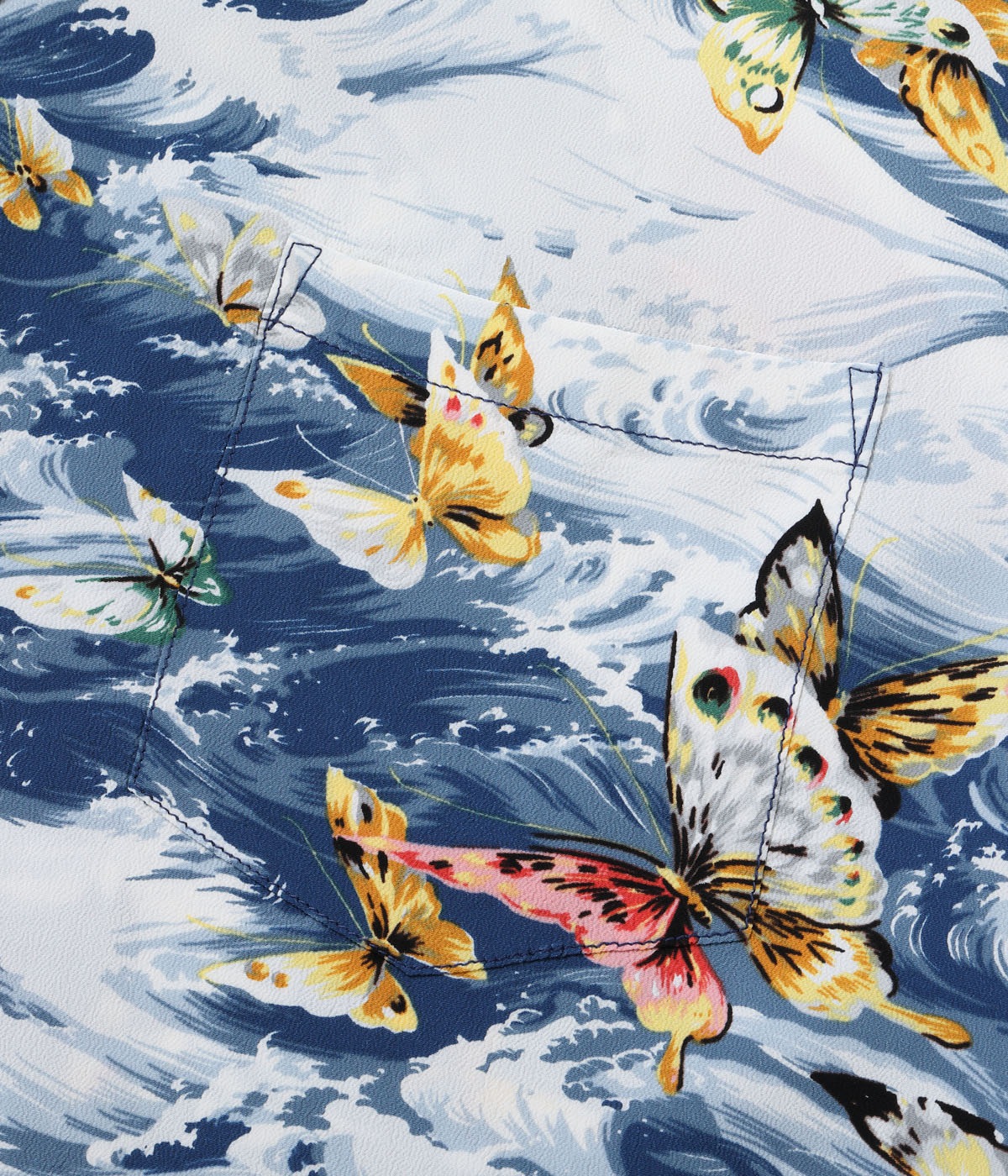 Lot No. SS39627 / RAYON HAWAIIAN SHIRT ��BUTTERFLY SPLASH��
