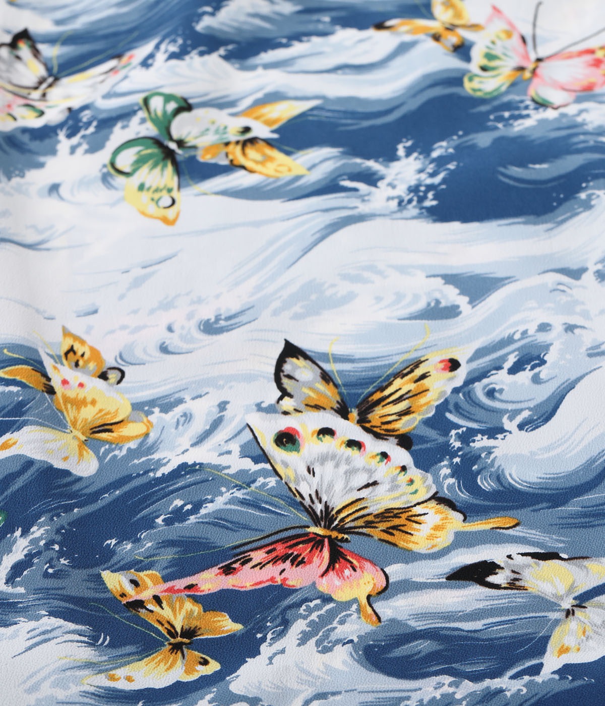 Lot No. SS39627 / RAYON HAWAIIAN SHIRT ��BUTTERFLY SPLASH��