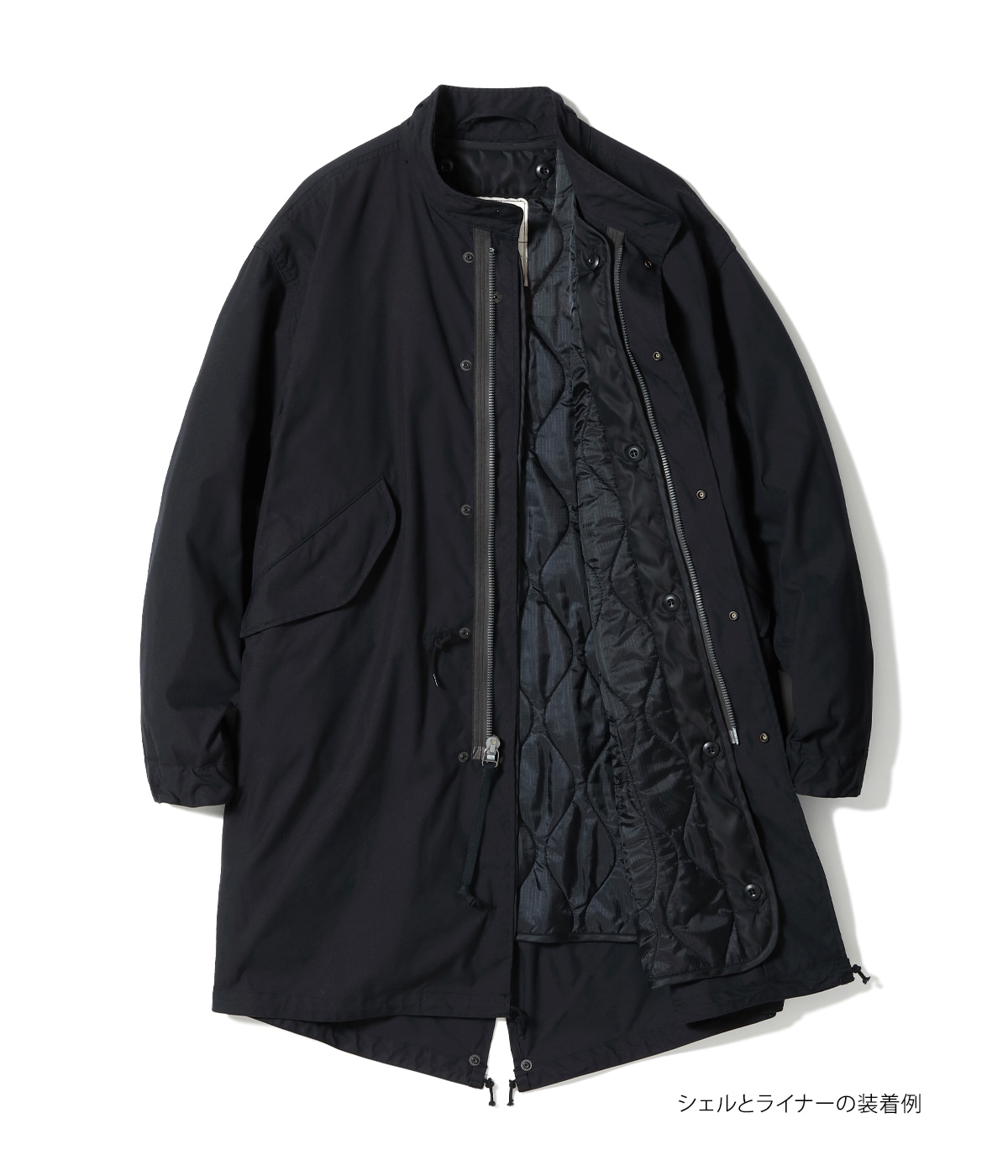 Lot No. BR15192 / WILLIAM GIBSON COLLECTION Type BLACK HOOD, EXTREME COLD WEATHER M-65 (NO HOOD)