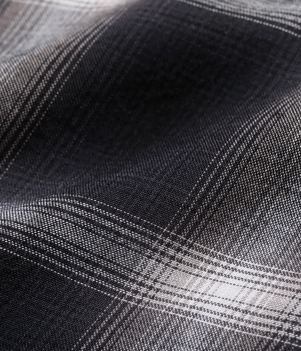 Lot No. SC29120 / RAYON OMBRE CHECK OPEN SHIRT