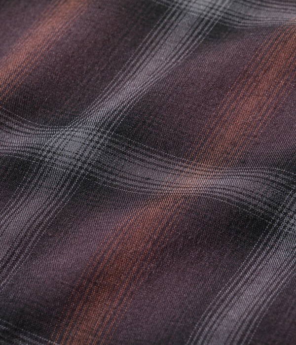 Lot No. SC29120 / RAYON OMBRE CHECK OPEN SHIRT