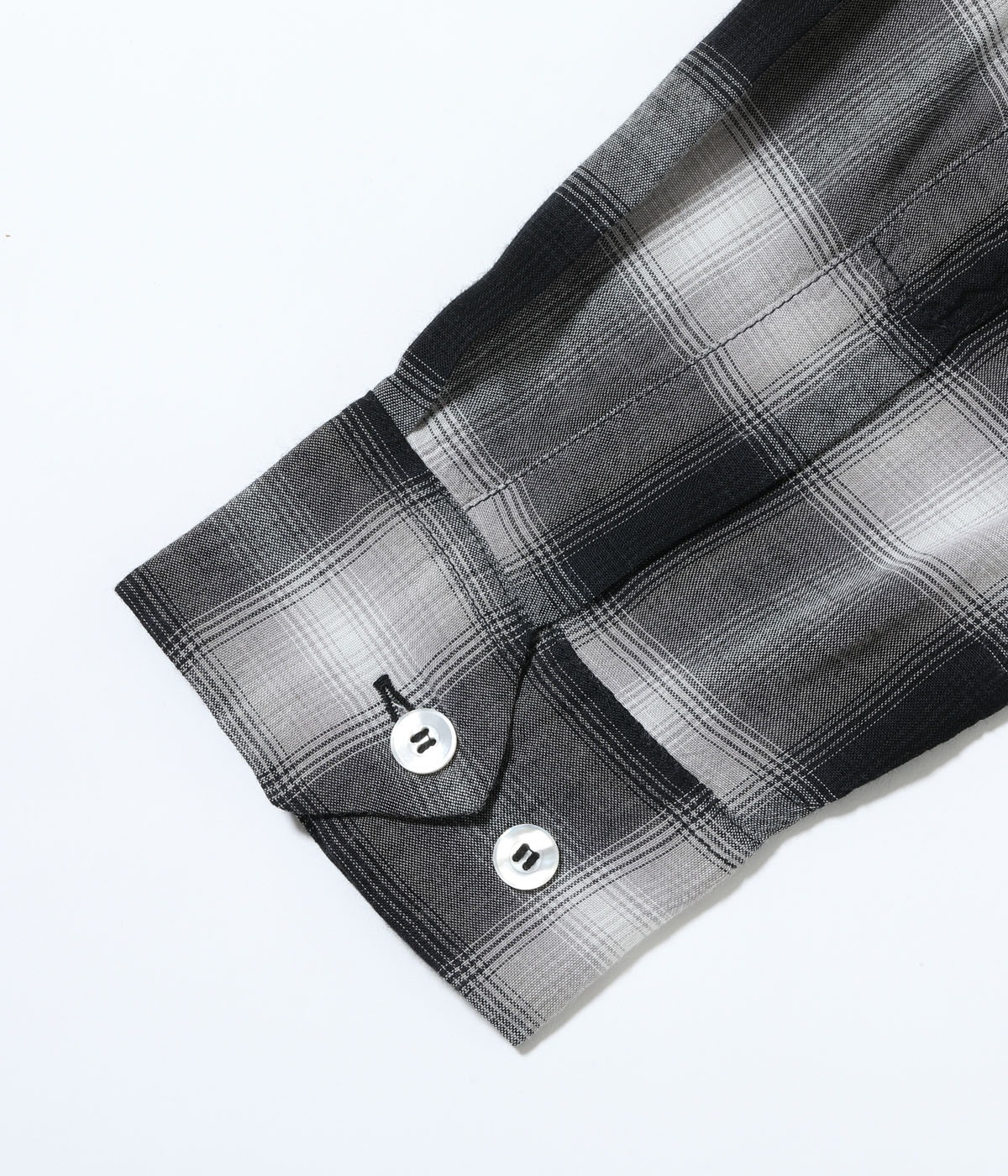 Lot No. SC29120 / RAYON OMBRE CHECK OPEN SHIRT