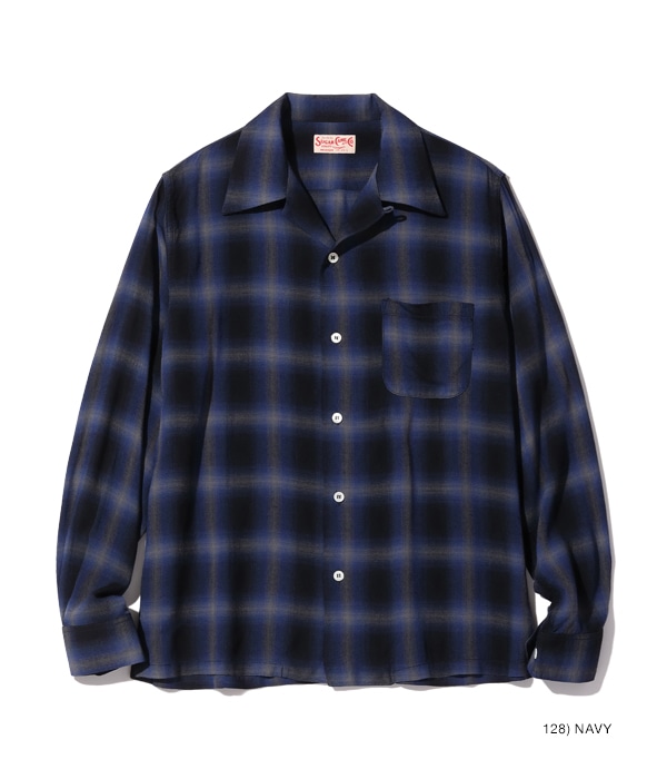 Lot No. SC29120 / RAYON OMBRE CHECK OPEN SHIRT