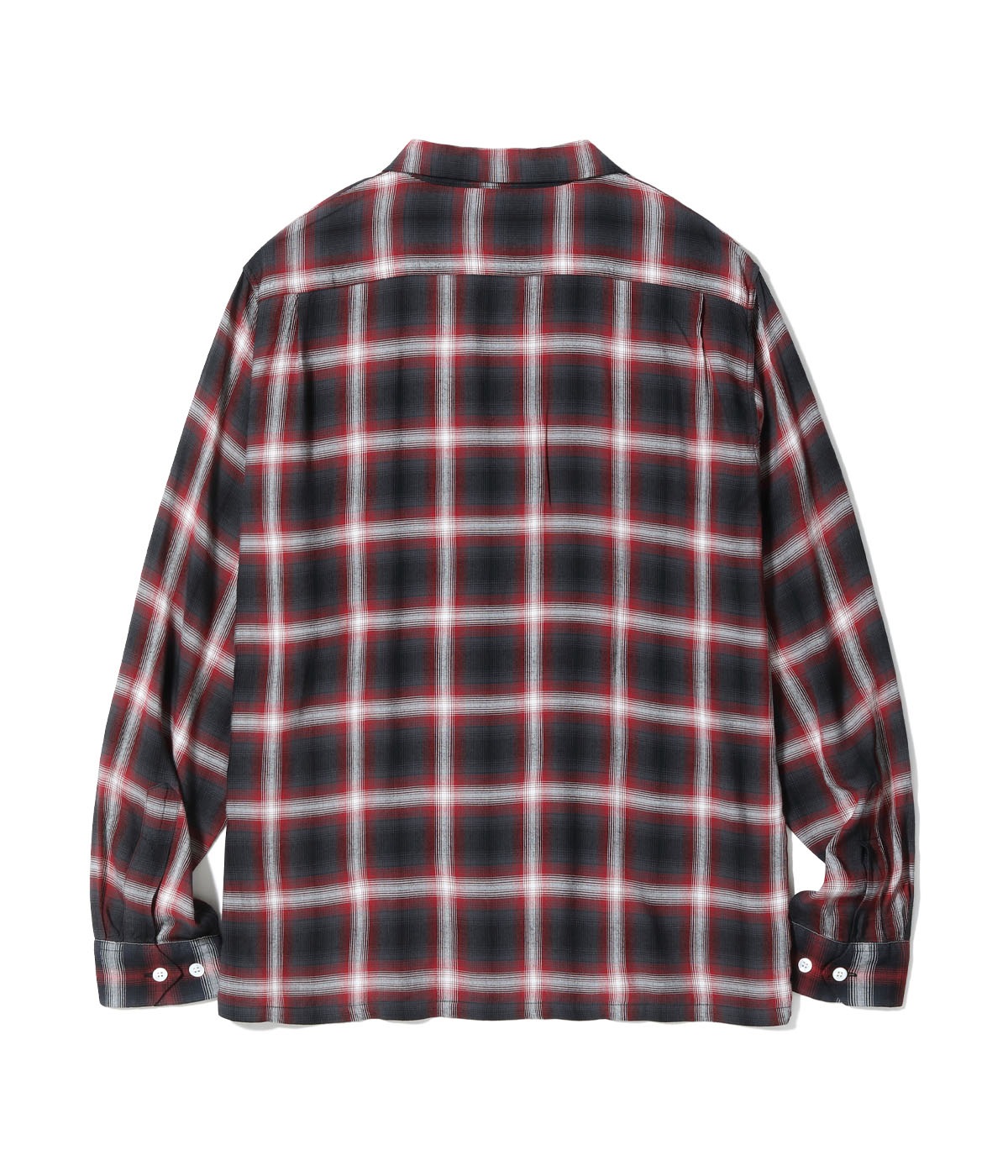 Lot No. SC29120 / RAYON OMBRE CHECK OPEN SHIRT