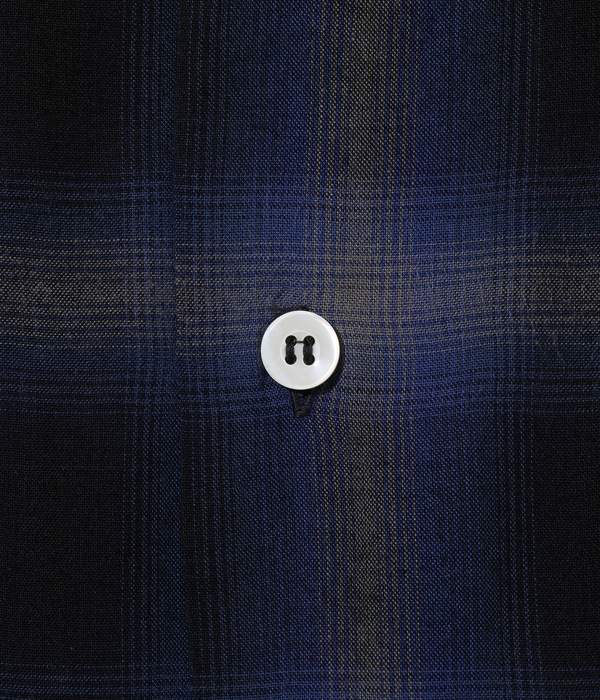 Lot No. SC29120 / RAYON OMBRE CHECK OPEN SHIRT