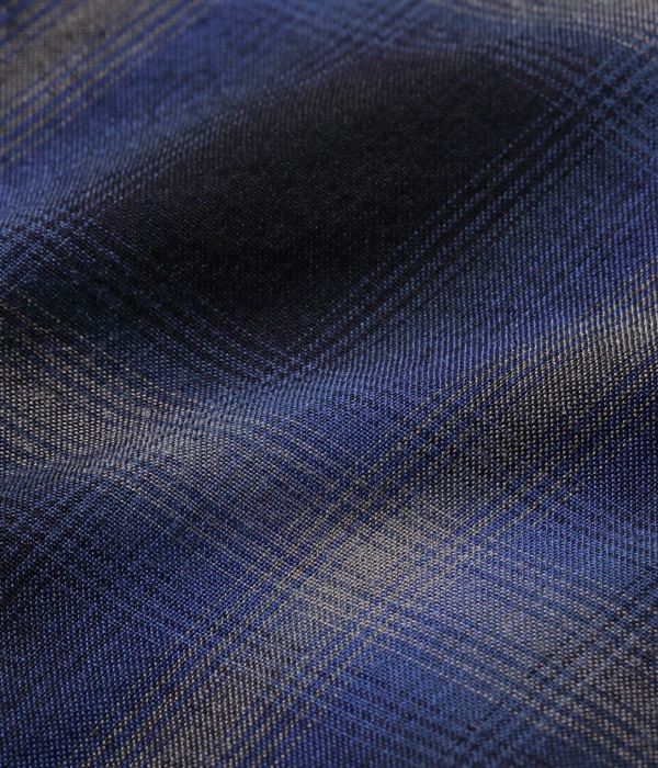 Lot No. SC29120 / RAYON OMBRE CHECK OPEN SHIRT