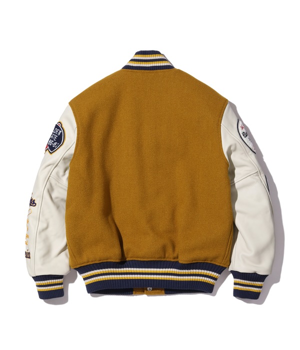 Lot No. WV15385-156 / 30oz. WOOL MELTON AWARD JACKET BULLDOGS (GOLD)