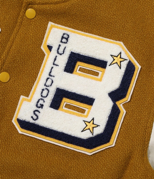 Lot No. WV15385-156 / 30oz. WOOL MELTON AWARD JACKET BULLDOGS (GOLD)