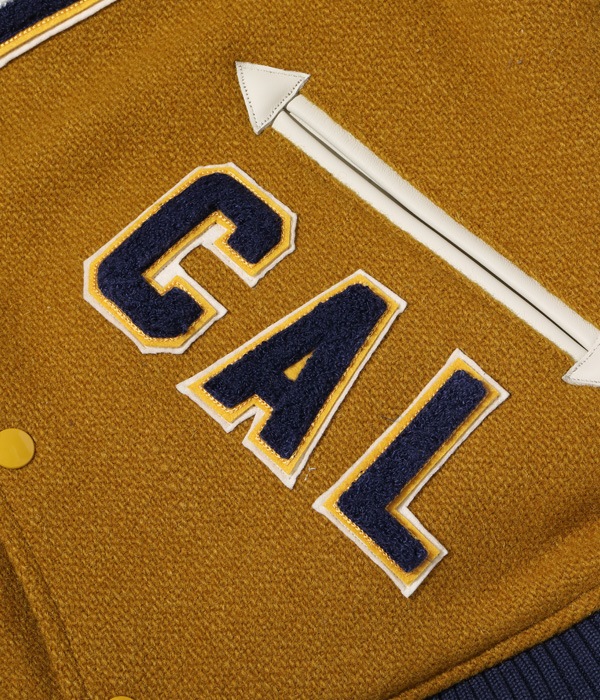 Lot No. WV15385-156 / 30oz. WOOL MELTON AWARD JACKET BULLDOGS (GOLD)