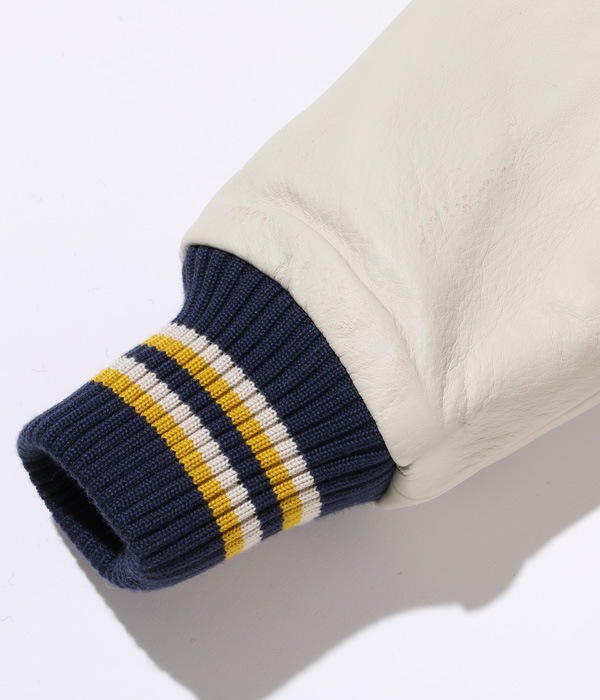 Lot No. WV15385-156 / 30oz. WOOL MELTON AWARD JACKET BULLDOGS (GOLD)