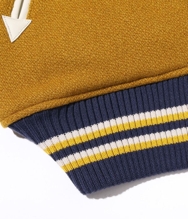 Lot No. WV15385-156 / 30oz. WOOL MELTON AWARD JACKET BULLDOGS (GOLD)