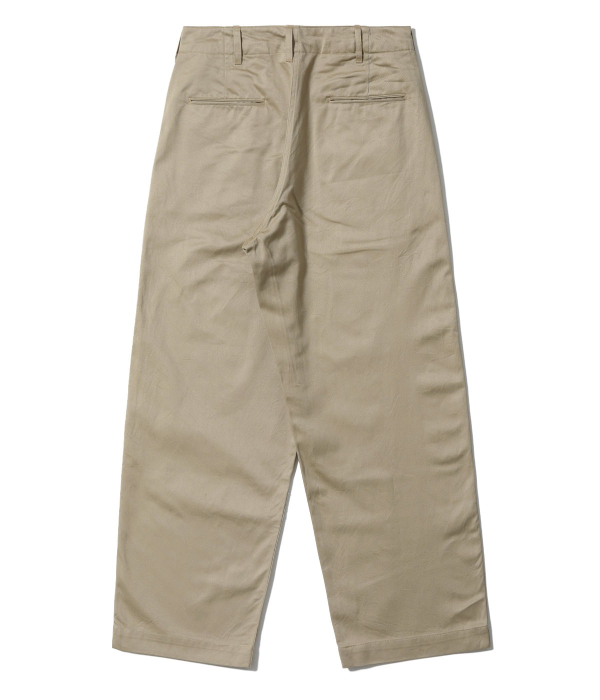 Lot No. MO42556 / MODUCT BAGGY TROUSERS, COTTON, KHAKI, TYPE-