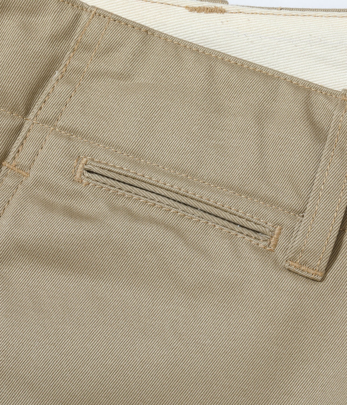 Lot No. MO42556 / MODUCT BAGGY TROUSERS, COTTON, KHAKI, TYPE-