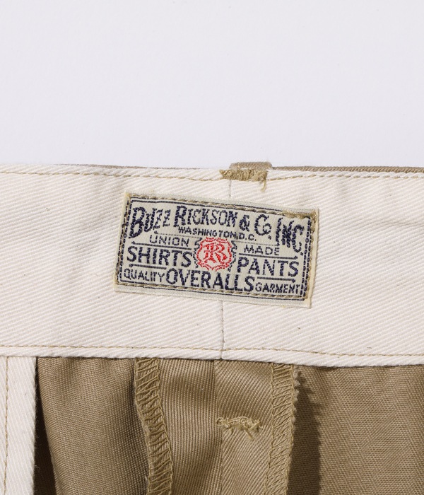 Lot No. BR52381 / EARLY MILITARY CHINOS (MOD.) 1945 MODEL SHORTS