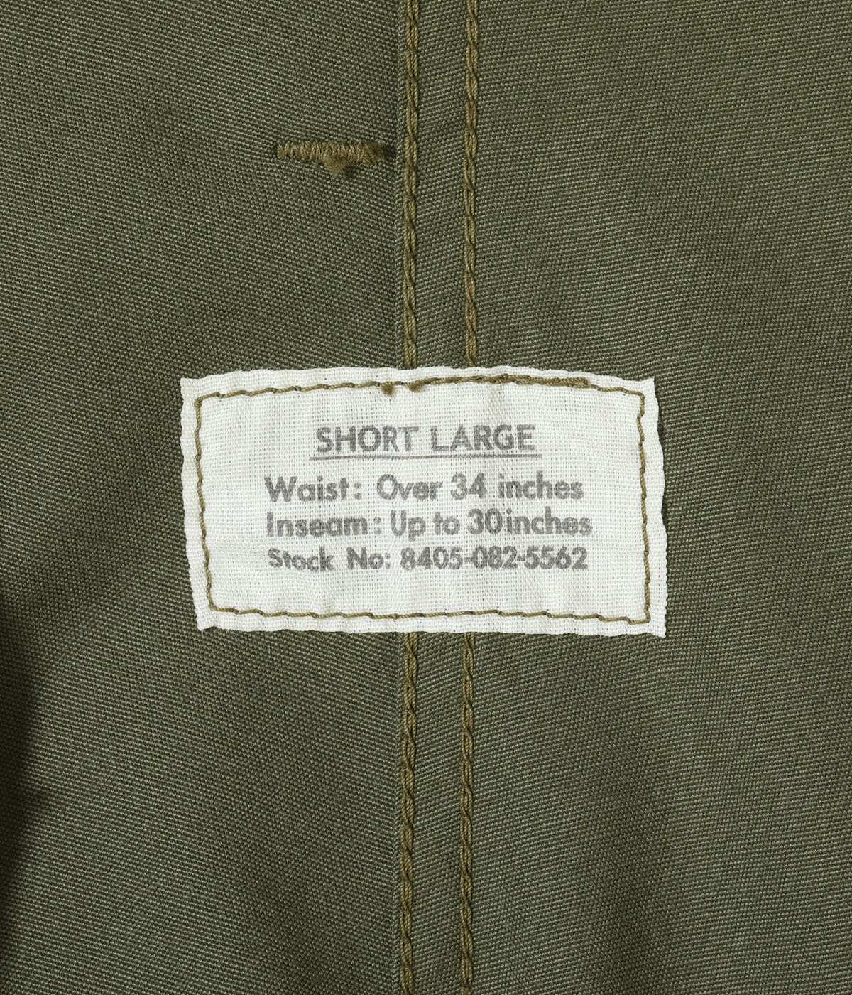 2026ǯ3��23�������� / Lot No. BR42500 / TROUSERS, MEN'S, COTTON WIND RESISTANT POPLIN, OLIVE GREEN, ARMY SHADE 107 SHORT LENGTH