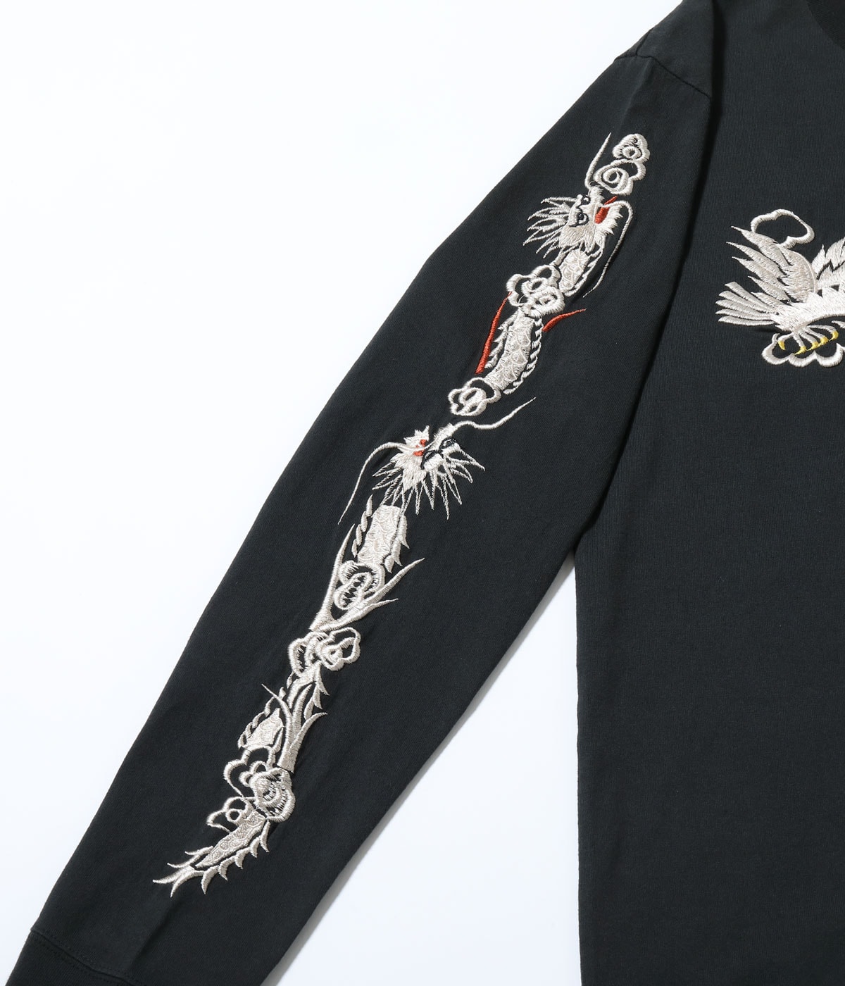 Lot No. TT69647 / LONG SLEEVE SUKA T-SHIRT EMBROIDERED ��EAGLE��