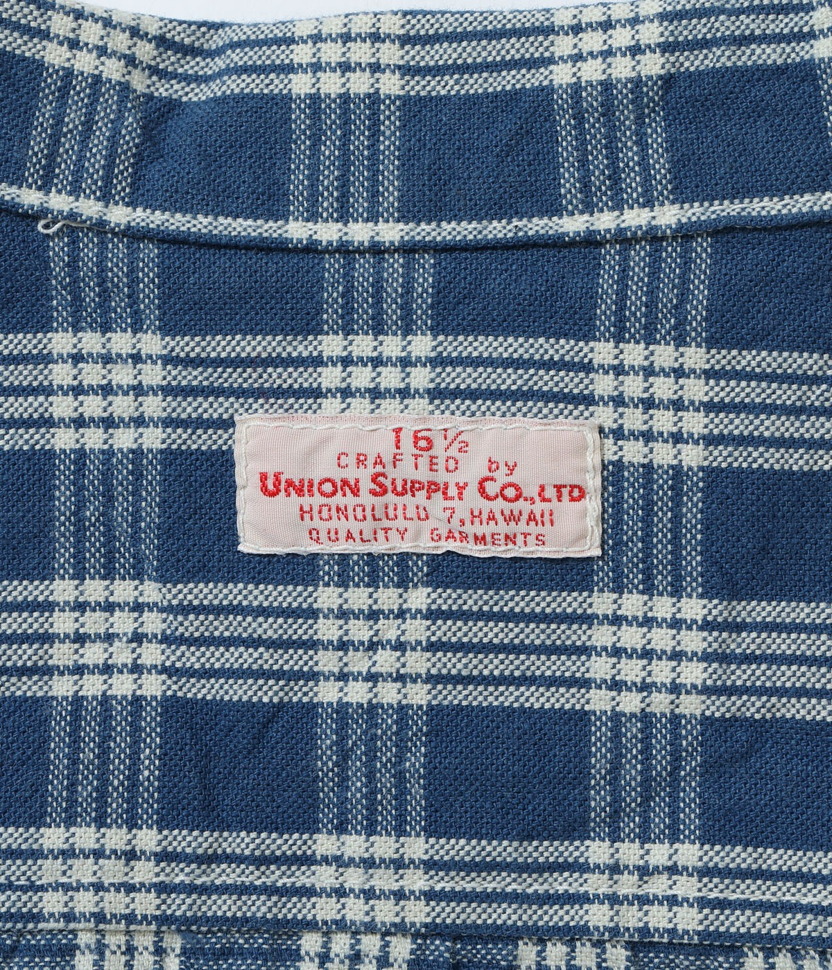 Lot No. US15901 / UNION SUPPLY PALAKA CHECK SHIRT BLOUSE