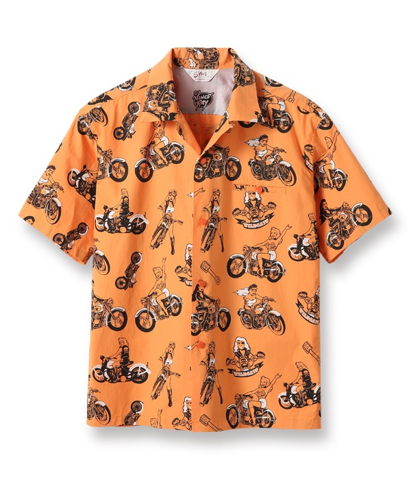 Lot No. SH38376 / BROAD COTTON OPEN SHIRT ��THE WILDCAT GIRLS�� by VINCE RAY