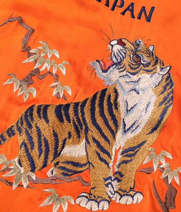 Lot No. TT15087-119 / Early 1950s Style Acetate Souvenir Jacket ��KOSHO & CO.�� Special Edition ��TIGER HEAD�� �� ��ROARING TIGER��