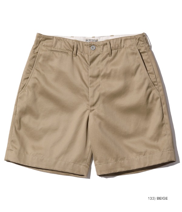 Lot No. BR52381 / EARLY MILITARY CHINOS (MOD.) 1945 MODEL SHORTS
