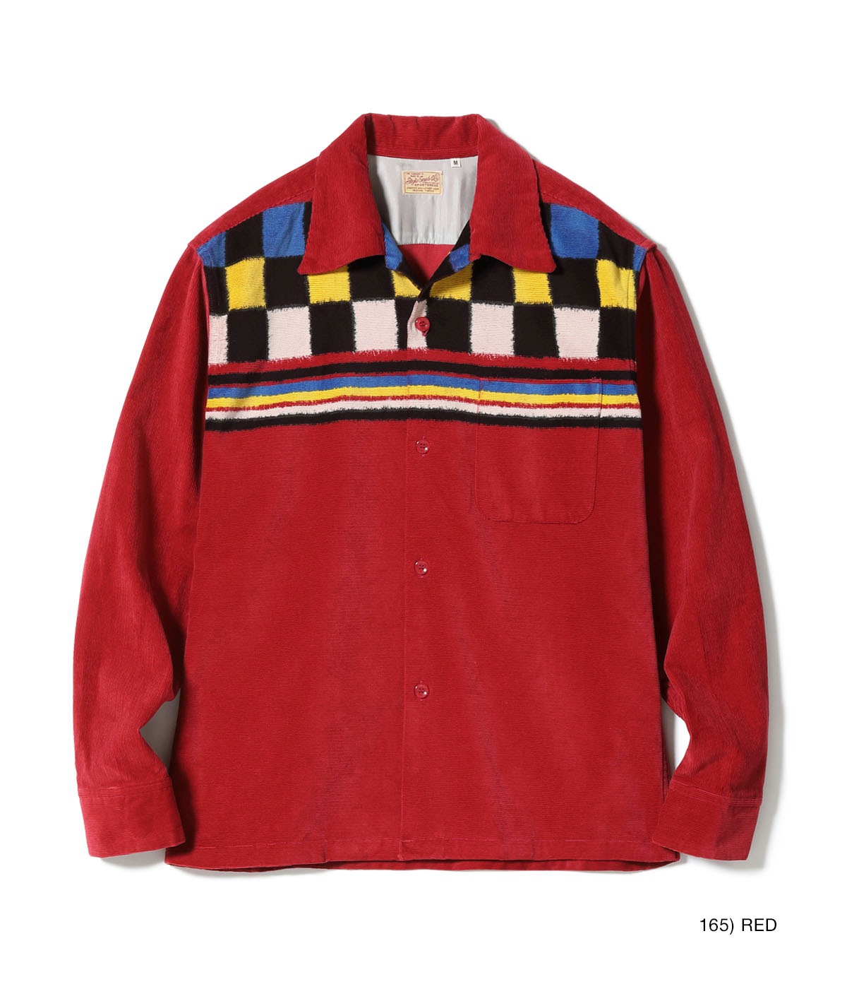 Lot No. SE29382 / Mid 1950s - Late 1950s Style Corduroy Sports Shirt SQUARE & STRIPE
