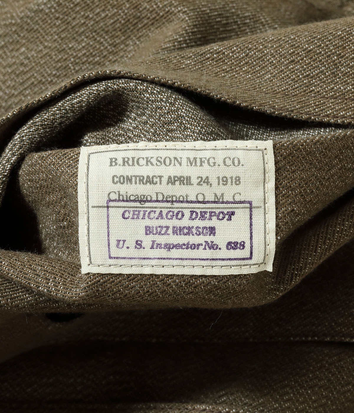 Lot No. BR15695 / U.S. ARMY BROWN DENIM PULLOVER JACKET