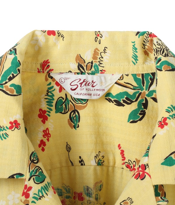 Lot No. SH38387 / DOBBY COTTON OPEN SHIRT ��AFRICAN ANIMALS��