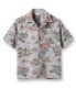 Lot No. SH38387 / DOBBY COTTON OPEN SHIRT ��AFRICAN ANIMALS��