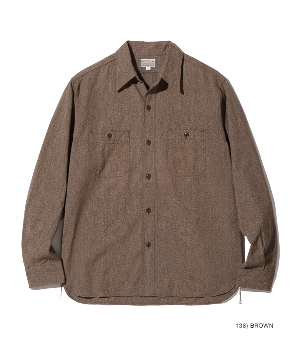 Lot No. BR26082 / COTTON COVERT WORK SHIRT