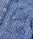 Lot No. SC28998 / NATIVE AMERICAN INDIGO STRIPE WESTERN SHIRT