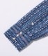 Lot No. SC28998 / NATIVE AMERICAN INDIGO STRIPE WESTERN SHIRT
