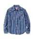 Lot No. SC28998 / NATIVE AMERICAN INDIGO STRIPE WESTERN SHIRT