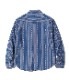 Lot No. SC28998 / NATIVE AMERICAN INDIGO STRIPE WESTERN SHIRT