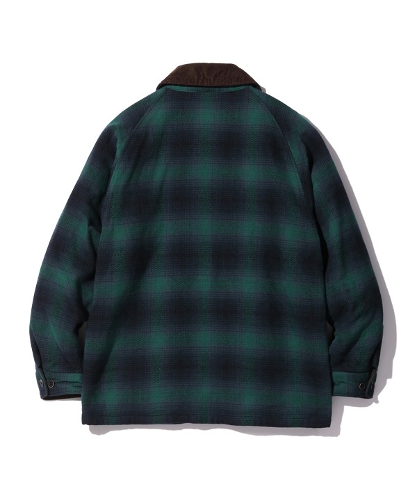 Lot No. SC15447 / OMBRE PLAID HEAVY FLANNEL HUNTING JACKET