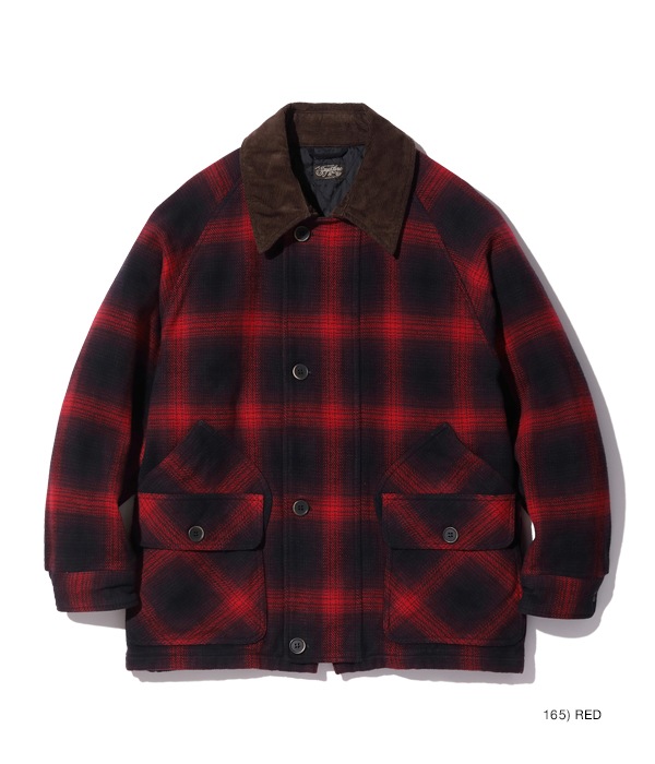 Lot No. SC15447 / OMBRE PLAID HEAVY FLANNEL HUNTING JACKET