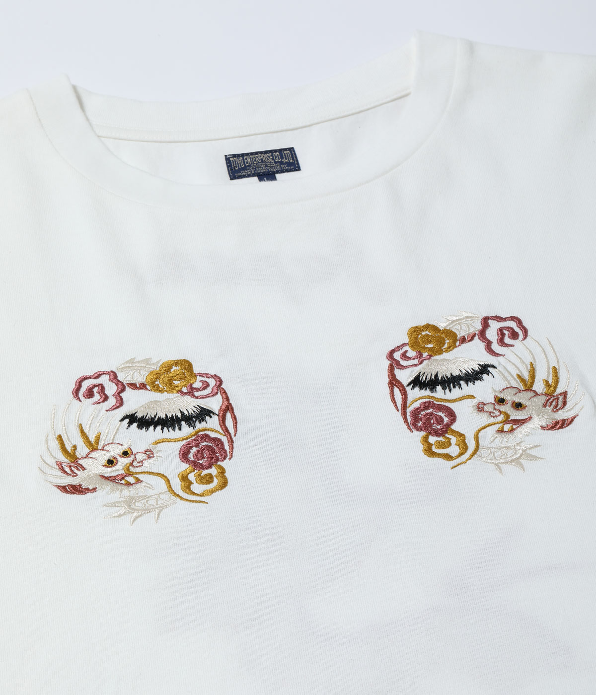 Lot No. TT69648 / LONG SLEEVE SUKA T-SHIRT EMBROIDERED ��DRAGON��