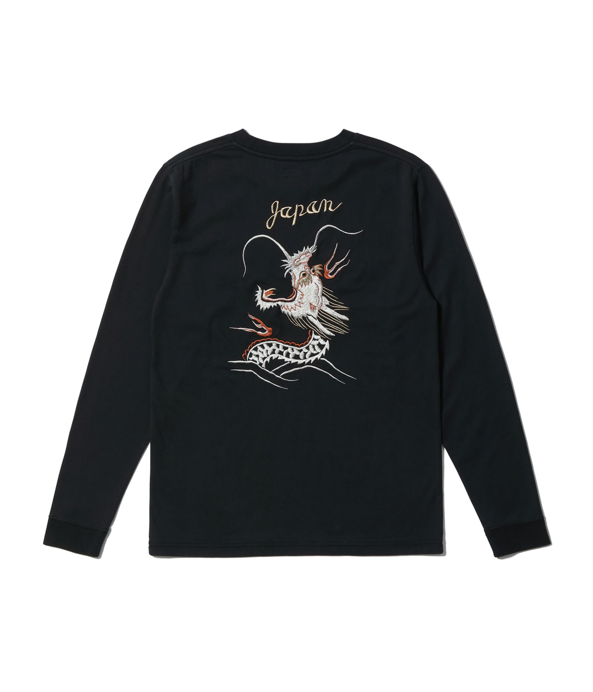 Lot No. TT69648 / LONG SLEEVE SUKA T-SHIRT EMBROIDERED ��DRAGON��