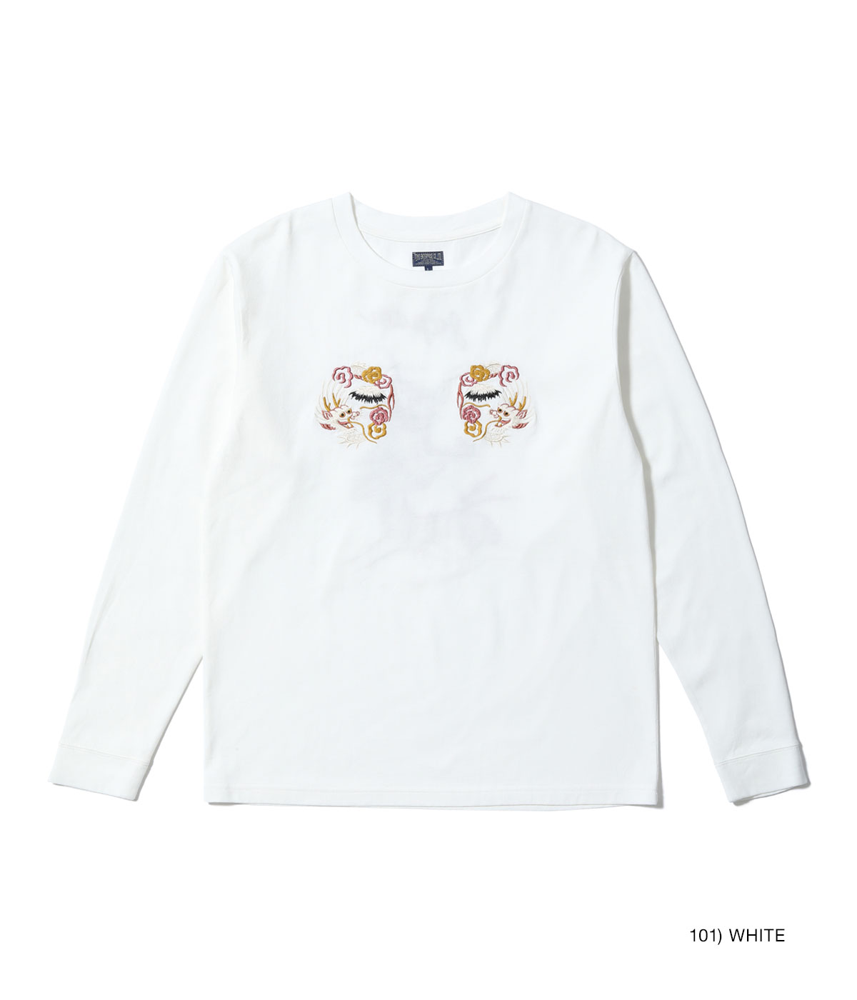 Lot No. TT69648 / LONG SLEEVE SUKA T-SHIRT EMBROIDERED ��DRAGON��