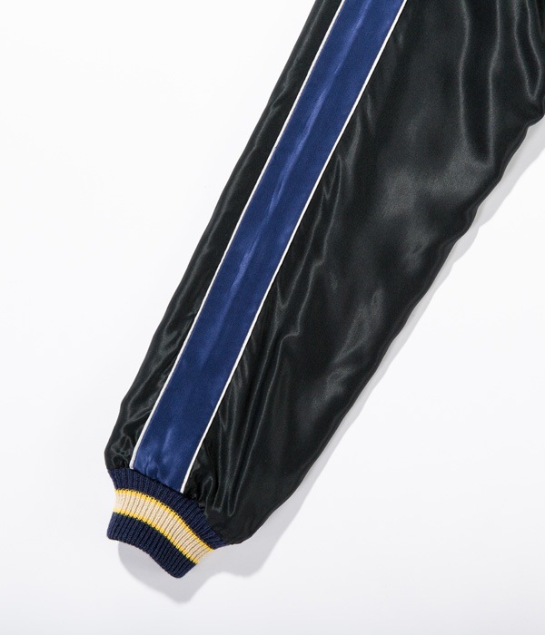 Lot No. TT14650-119 / Mid 1950s Style Acetate Souvenir Jacket WHITE EAGLE  DUELLING DRAGONS