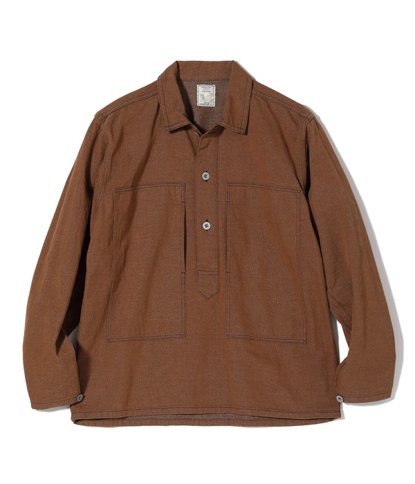 Lot No. BR15066 / BROWN DENIM PULLOVER JACKET