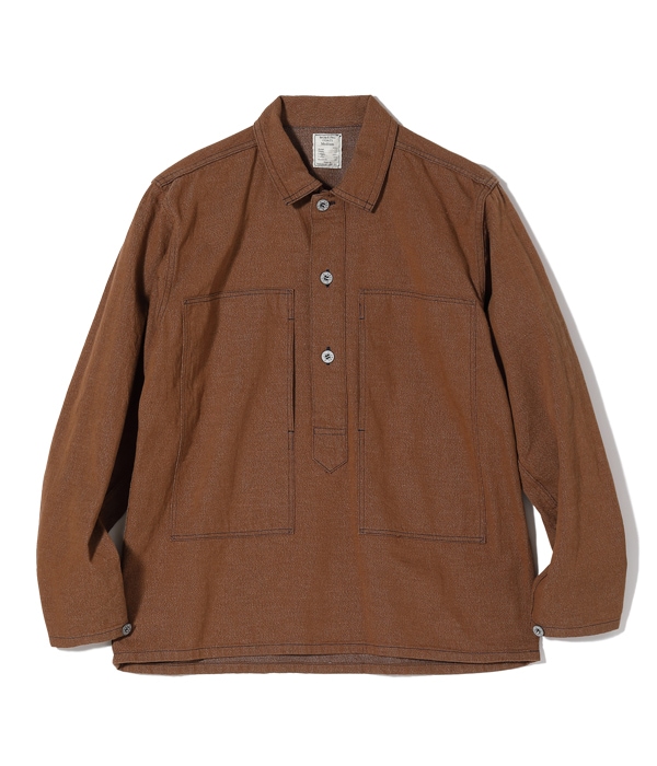 Lot No. BR15066 / BROWN DENIM PULLOVER JACKET