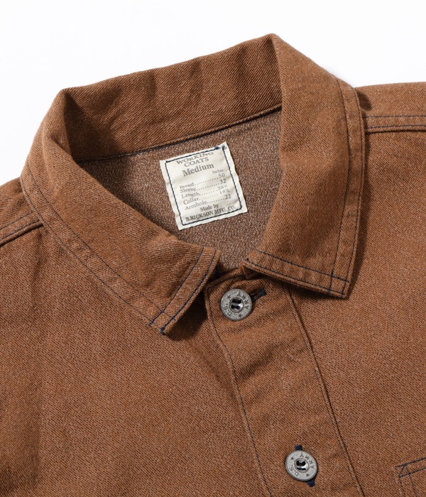 Lot No. BR15066 / BROWN DENIM PULLOVER JACKET