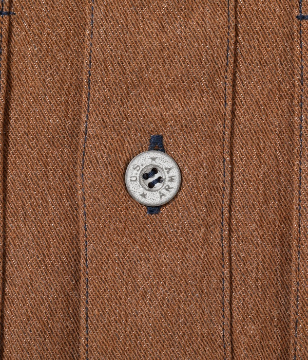 Lot No. BR15066 / BROWN DENIM PULLOVER JACKET