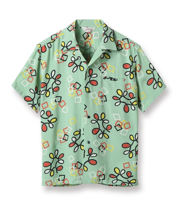 Lot No. SH38388 / HIGH DENSITY RAYON OPEN SHIRT “SPIRAL