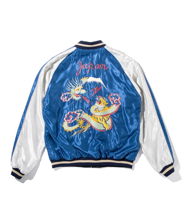 Lot No. TT14650-125 / Mid 1950s Style Acetate Souvenir Jacket ��DRAGON & TIGER�� �� ��JAPAN MAP��