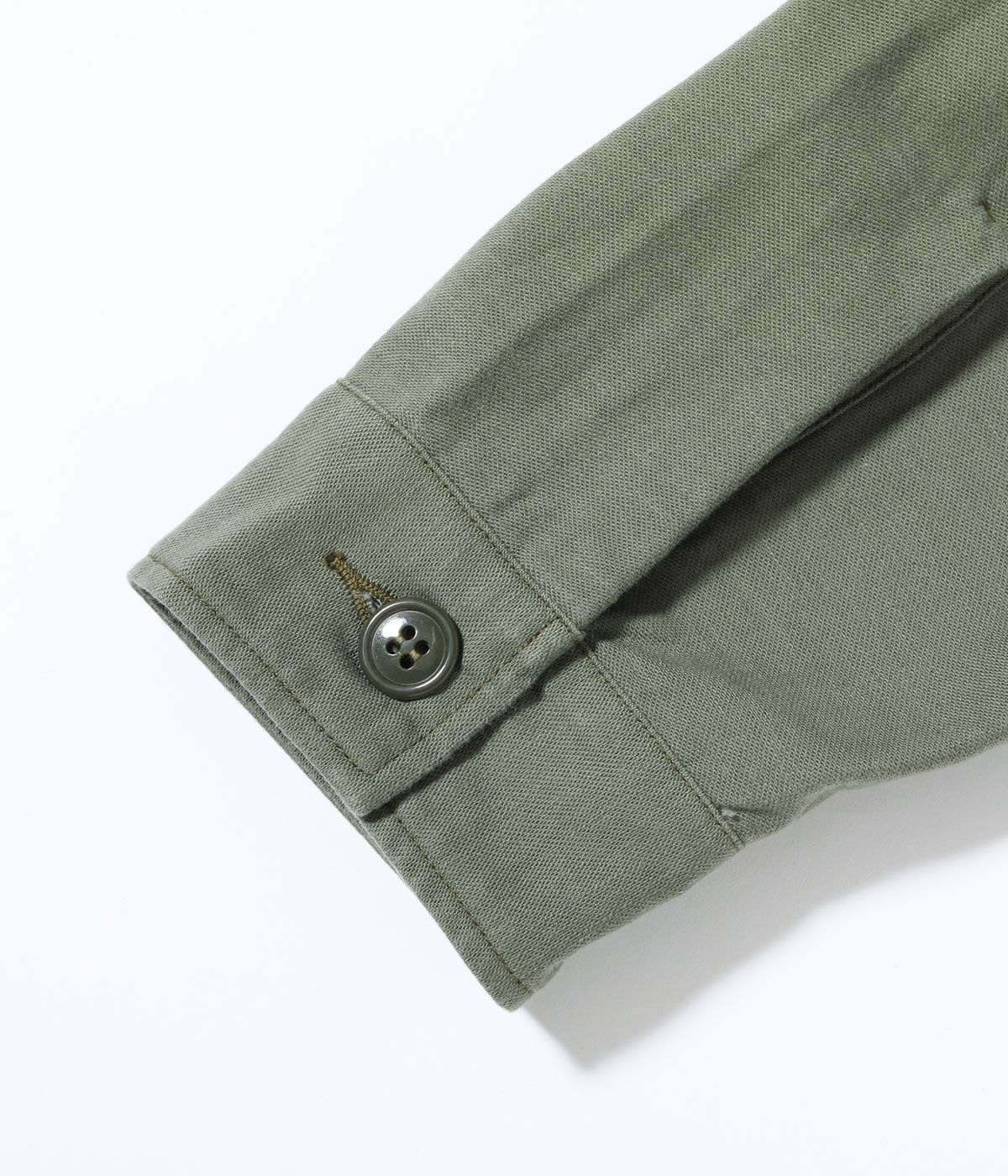 Lot No. BR29586 / SHIRT MAN'S COTTON SATEEN OLIVE GREEN SHADE107 ��DEMILITARIZED ZONE��