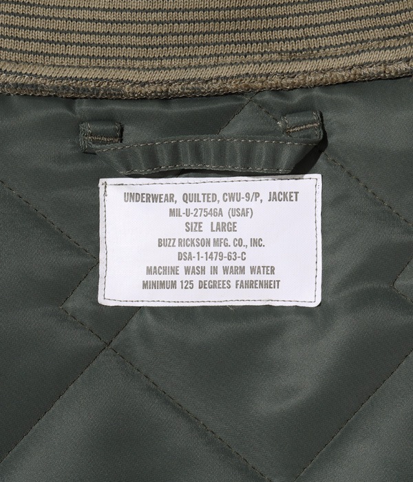 Lot No. BR15327 / CWU-9/P LINER JACKET ��BUZZ RICKSON MFG. CO., INC.��