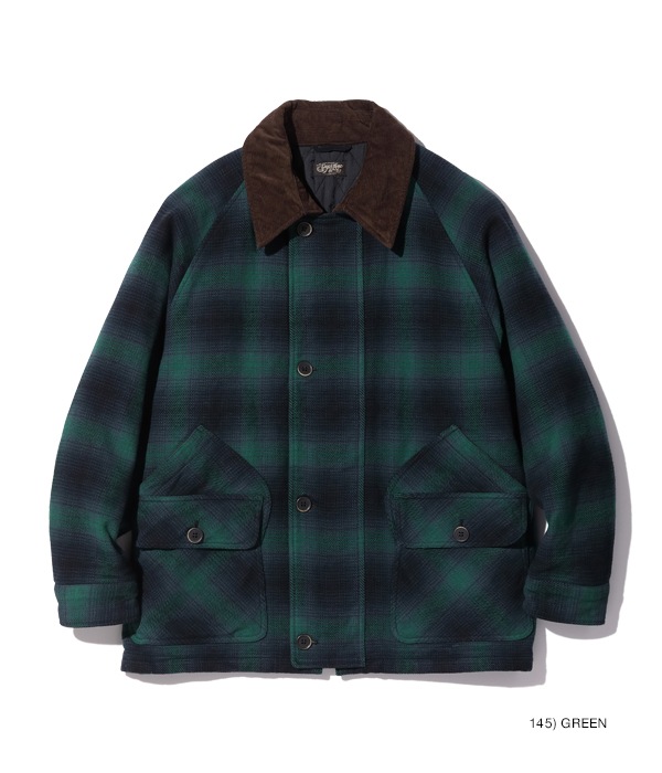 Lot No. SC15447 / OMBRE PLAID HEAVY FLANNEL HUNTING JACKET